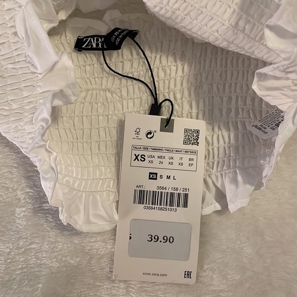 Zara RUFFLED BLOUSE - Picture 3 of 5